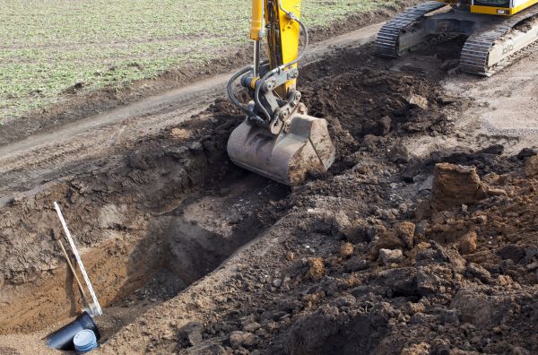 Backhoe Trenching in Mason