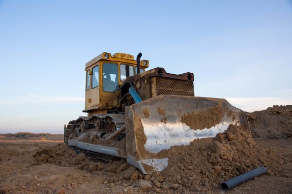 Bulldozer Land Grading in Mason