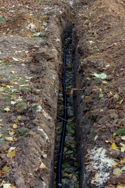 Cable Line Trenching in Mason